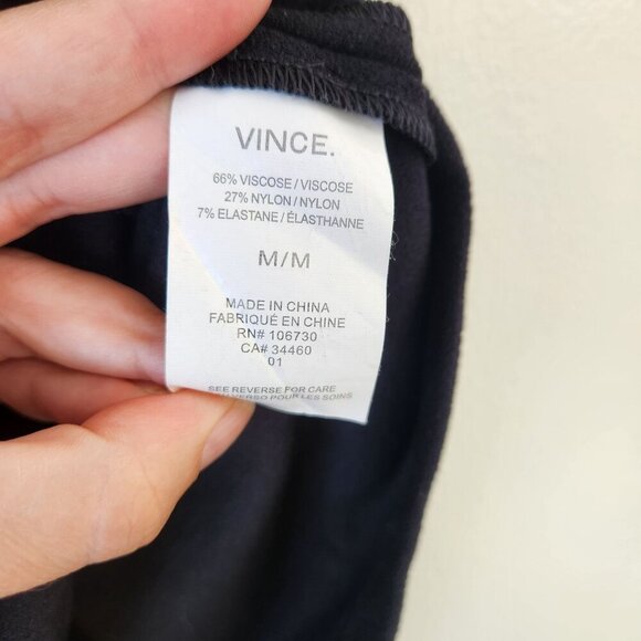 Vince Crepe Black Pencil Skirt Size Medium - Picture 2 of 5